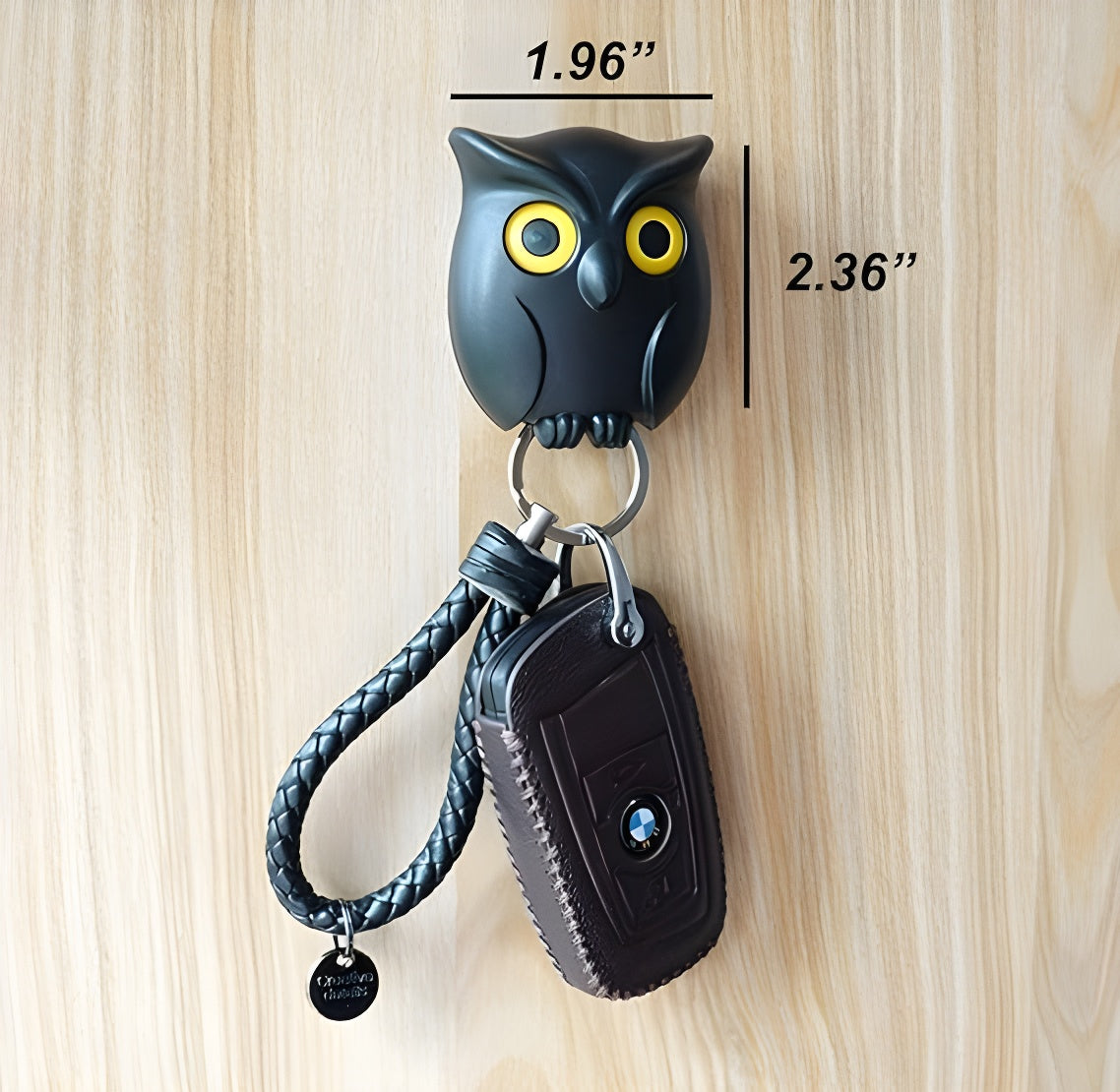 Open Close Eyes Magnetic Owl Key Holder