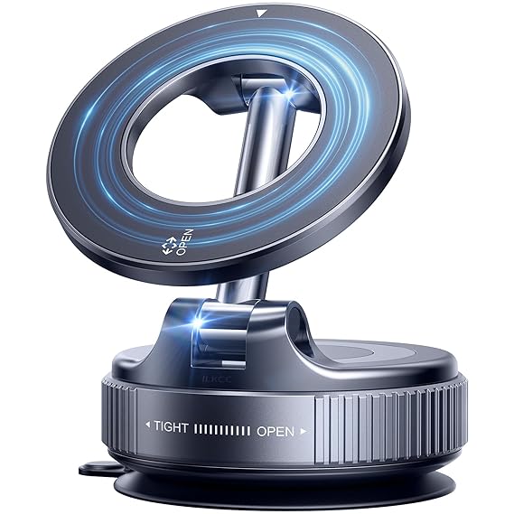 MagSafe 360° Rotation Magnetic Mobile Holder for Car, Shower, Gym & Hands-Free Vlogging