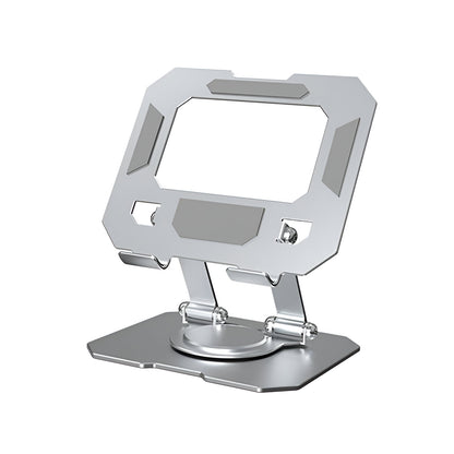 Laptop 360 Rotating Base, Metal Stand Holder, Foldable, Compatible with iPad, Tablet, Mobile