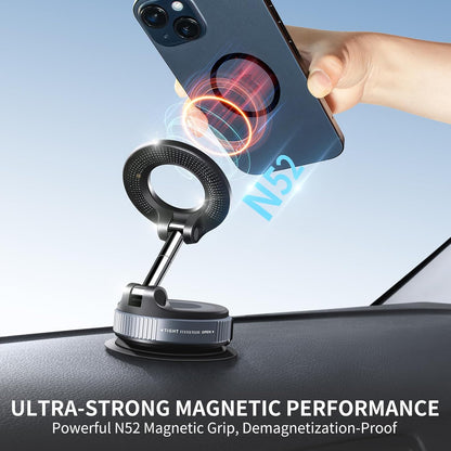 MagSafe 360° Rotation Magnetic Mobile Holder for Car, Shower, Gym & Hands-Free Vlogging