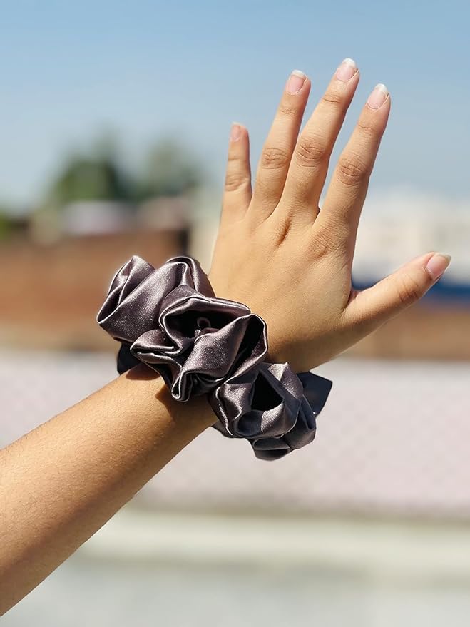 Soft Satin Scrunchie - Pack of 5