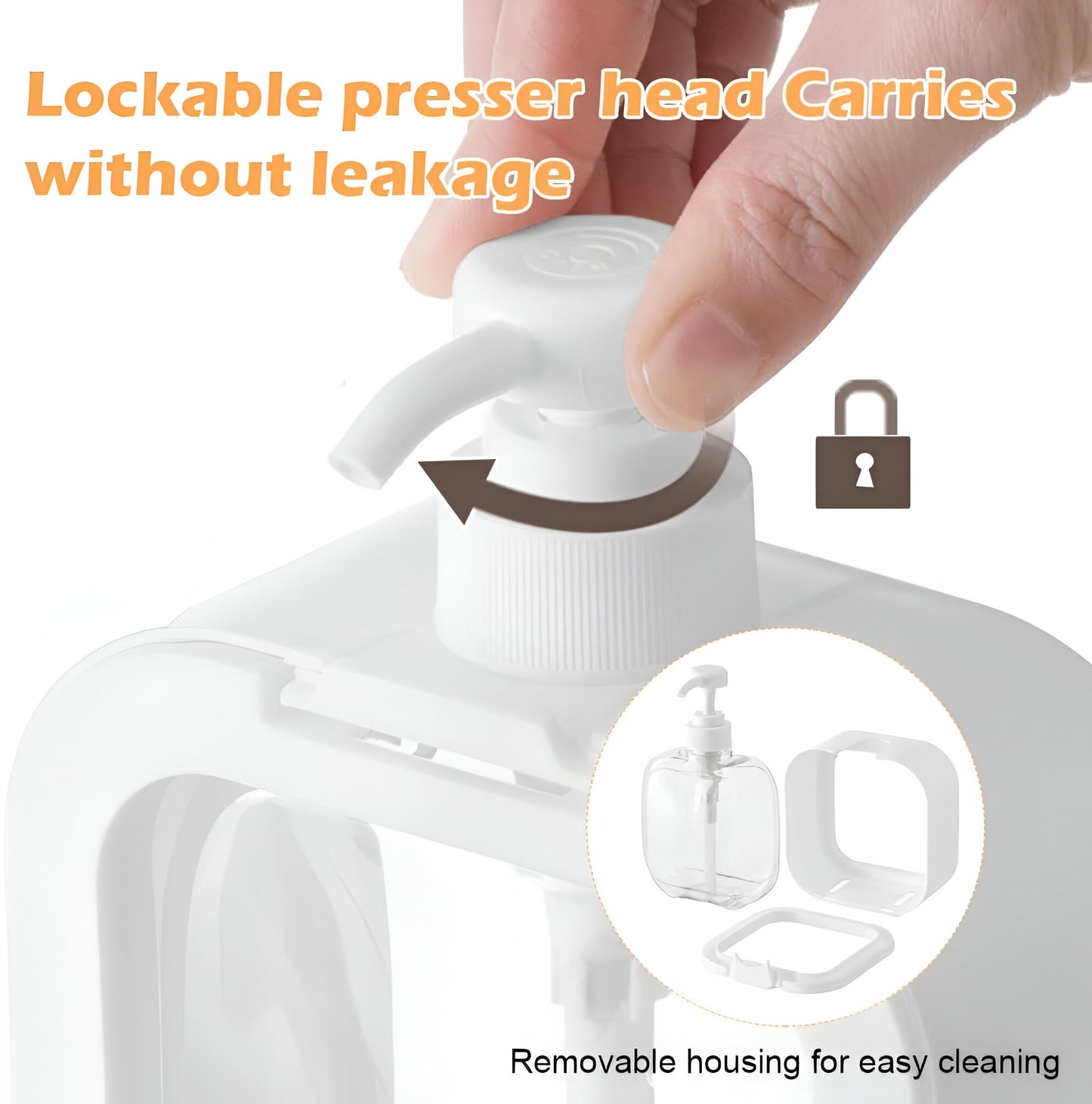 Clear Dispense - Pump & Wash Refillable Dispenser Bottle for Bathroom | Kitchen | Hand Soap | Dish Soap | Shower Gel | Shampoo | Lotion