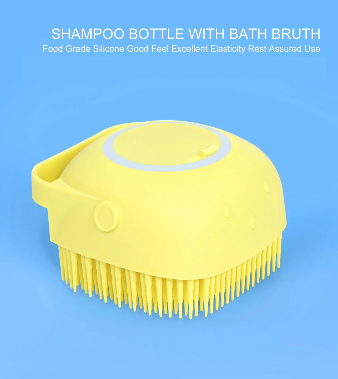 Silicone Shower Brush with Shower Gel Dispenser