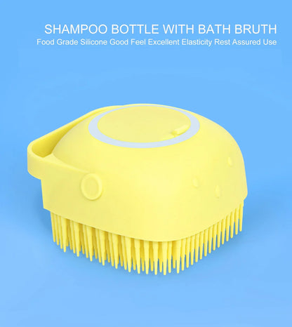 Silicone Shower Brush with Shower Gel Dispenser
