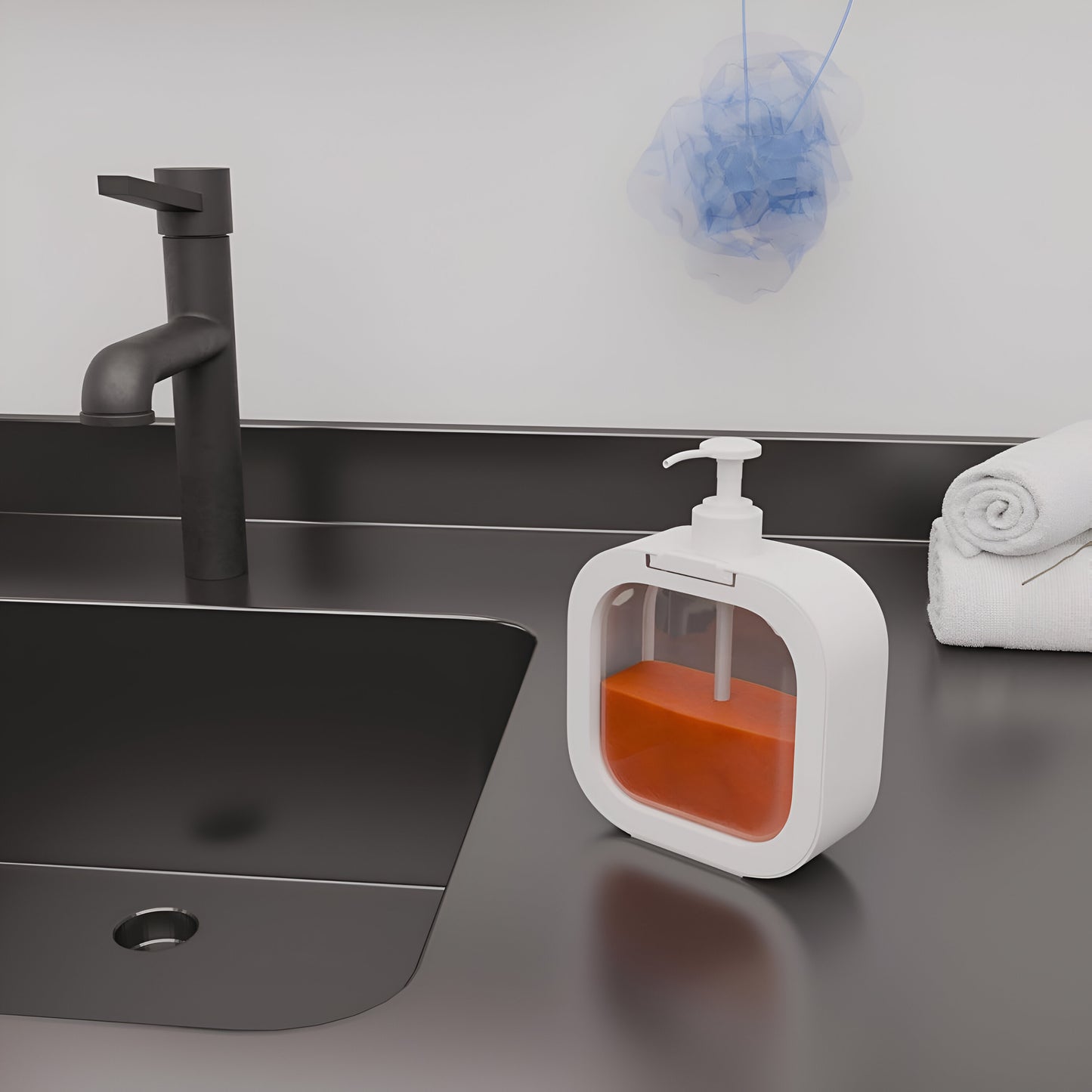 Clear Dispense - Pump & Wash Refillable Dispenser Bottle for Bathroom | Kitchen | Hand Soap | Dish Soap | Shower Gel | Shampoo | Lotion