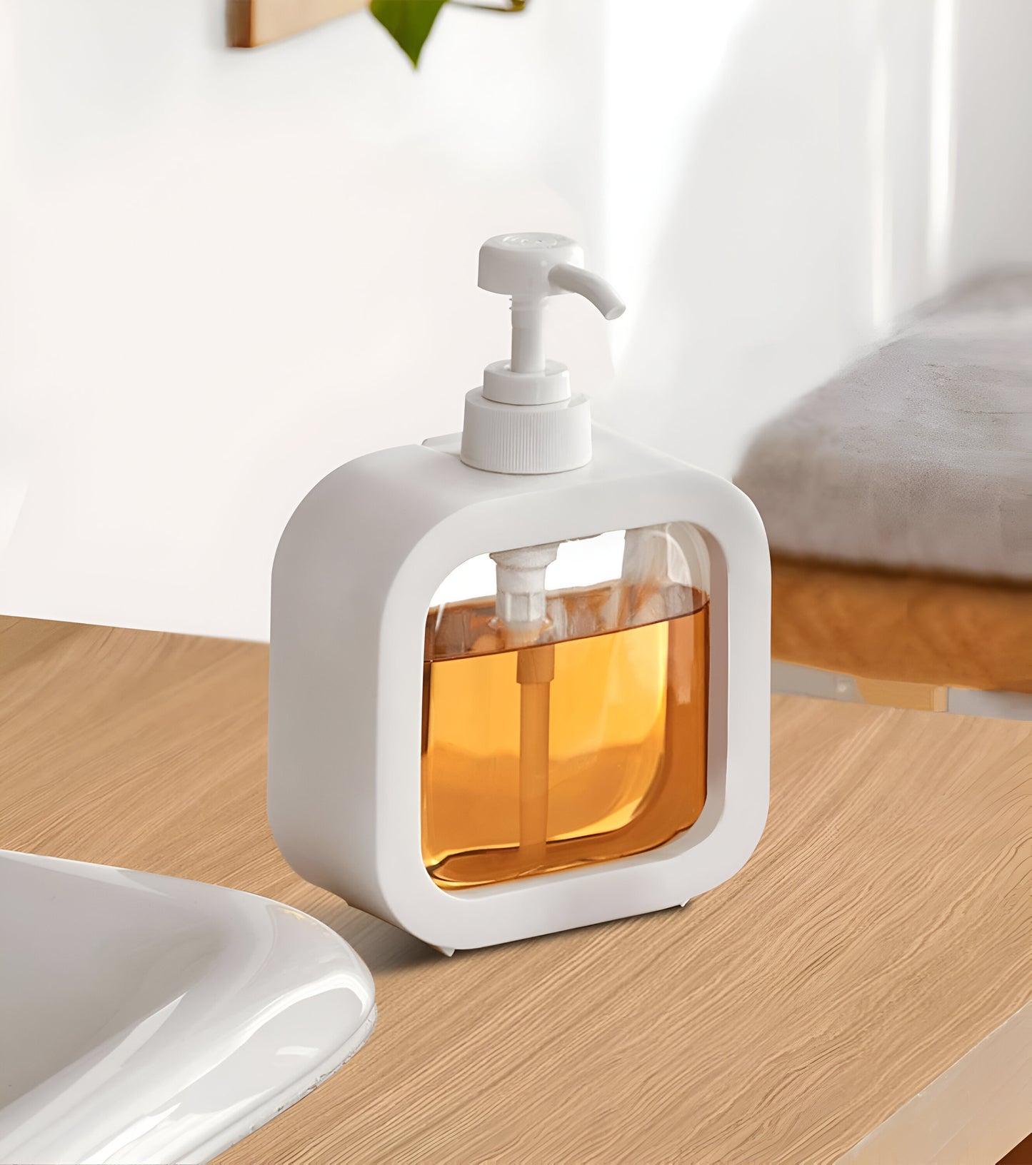 Clear Dispense - Pump & Wash Refillable Dispenser Bottle for Bathroom | Kitchen | Hand Soap | Dish Soap | Shower Gel | Shampoo | Lotion