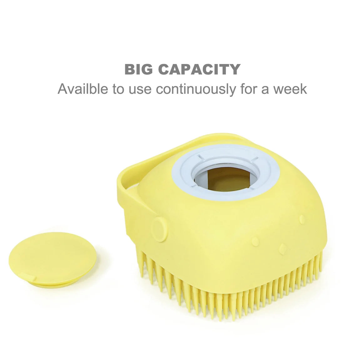 Silicone Shower Brush with Shower Gel Dispenser