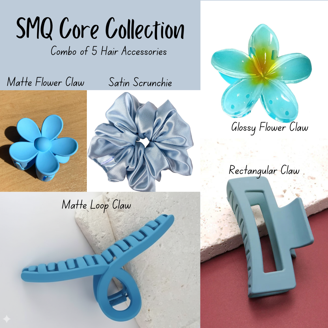 5-Piece Hair Combo Set for Daily Use | Gifting | Vacation | Office | College