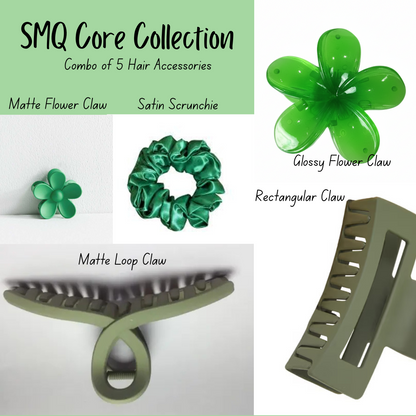 5-Piece Hair Combo Set for Daily Use | Gifting | Vacation | Office | College