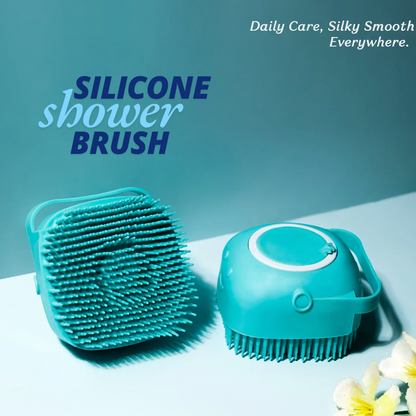 Silicone Shower Brush with Shower Gel Dispenser