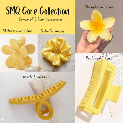 5-Piece Hair Combo Set for Daily Use | Gifting | Vacation | Office | College