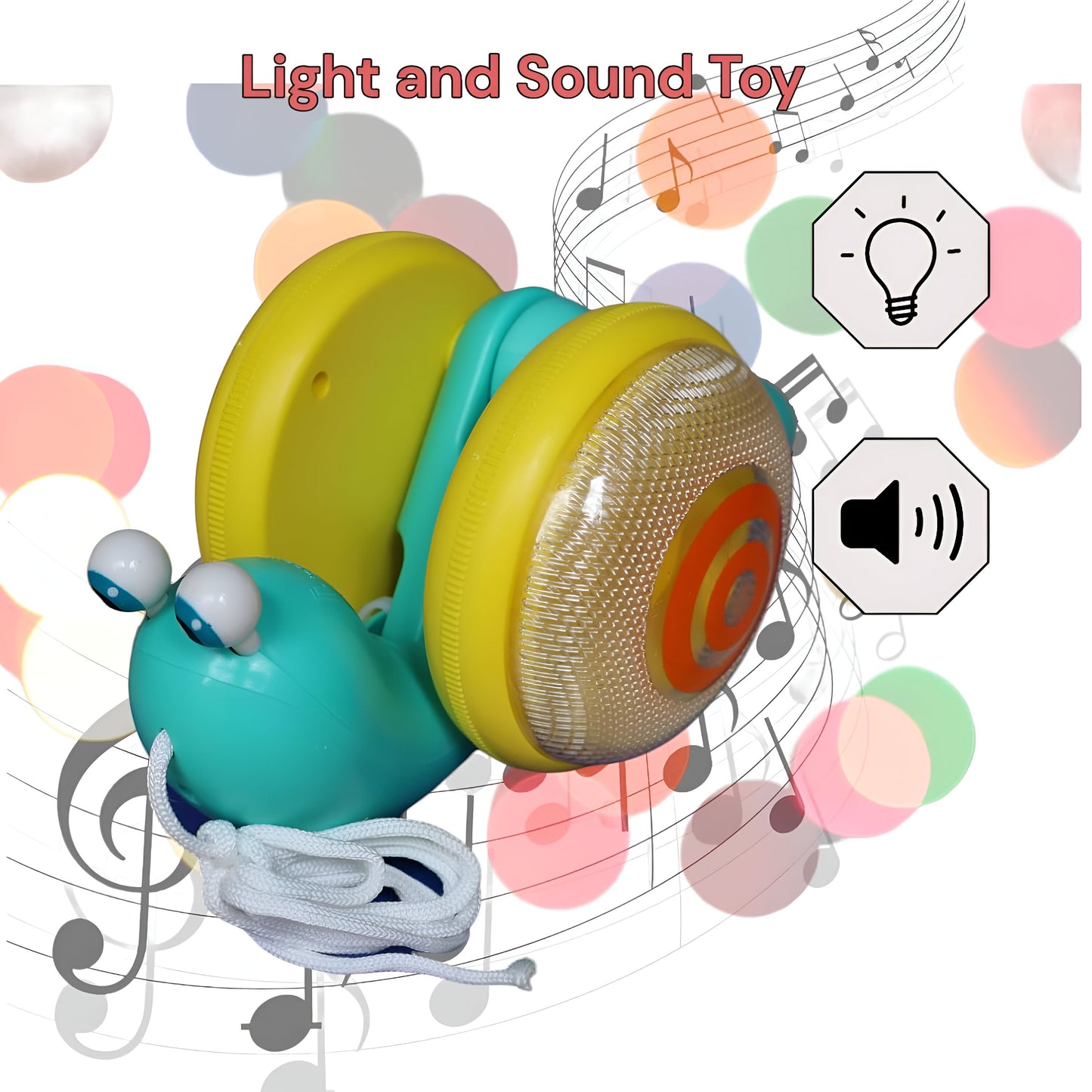 Crawling Snail Buddy with Pull Along String - Kids Toy