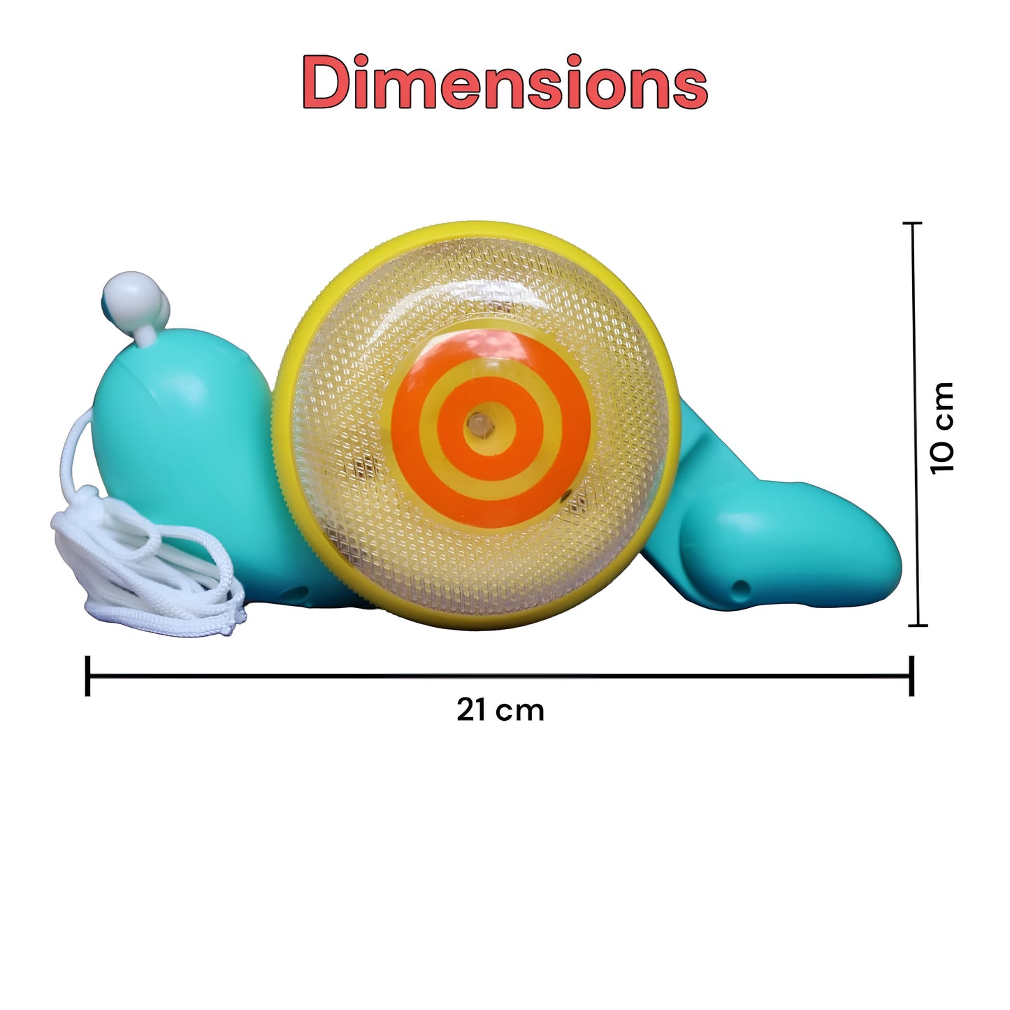 Crawling Snail Buddy with Pull Along String - Kids Toy